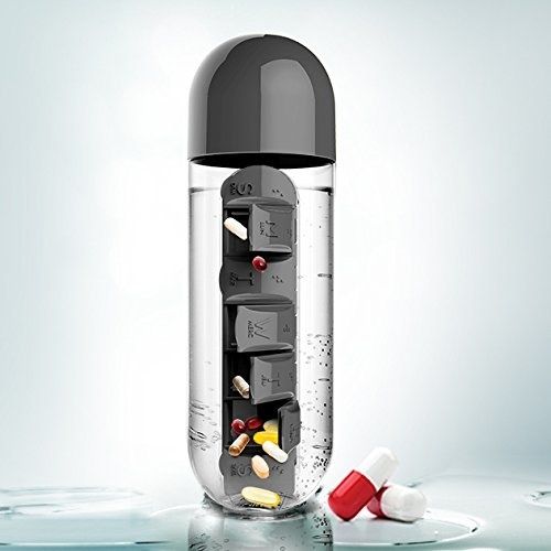 Pill Storage Water Bottle